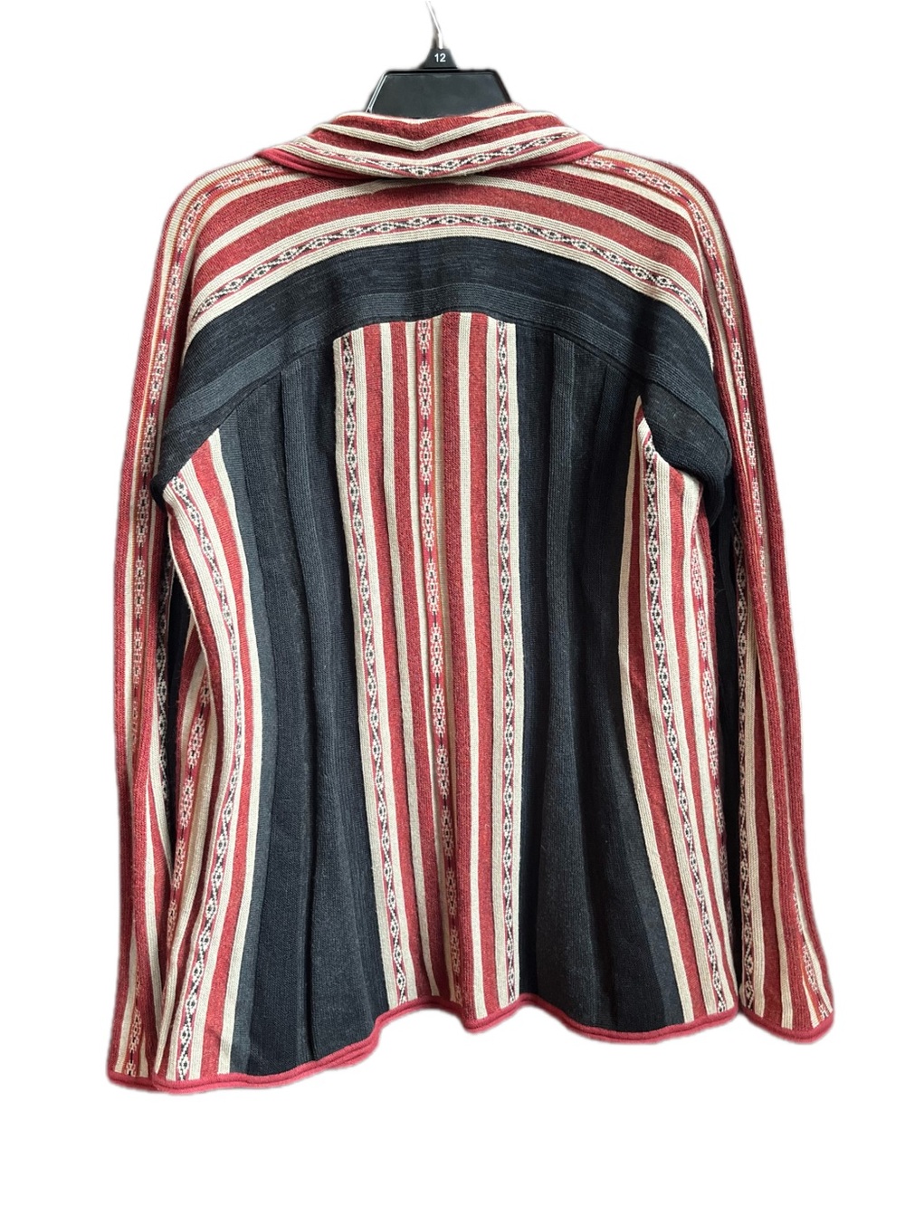 Peruvian Connection Luxury Artisanal Open Front Cardigan Sweater Duster Large - Picture 6 of 9